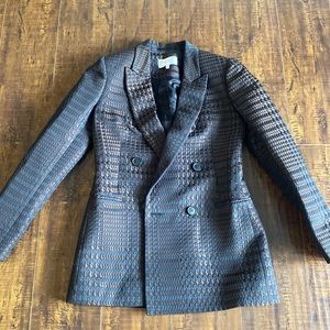 Reiss houndstooth bronze and black blazer in size 2.